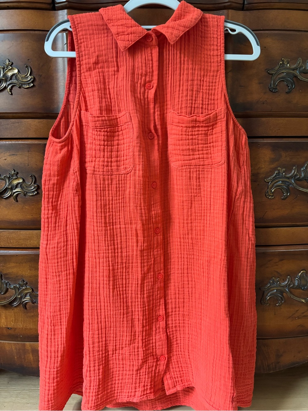 Z Supply Coral Sleeveless Gauze Dress